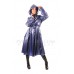 KF PVC Plastik - Mantel Regenmantel Folienmantel 1950er-Style Kapuze Damen RA86 RUBY COAT