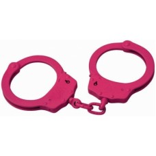 CTS-Thompson - Standard Handfesseln Handschellen Kette 1010CPINK Carbonstahl Pink Rosa