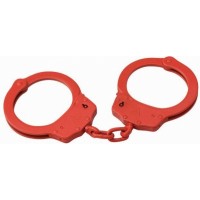 CTS-Thompson - OS Handfesseln Handschellen groß Kette 1003CRED Carbonstahl Rot