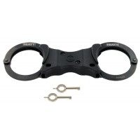 HIATT / SAFARILAND - Model 2105 vernickelt schwarz Speedcuff Rigid Handfesseln Handschellen 
