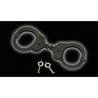ALCYON - 5230XB Handfesseln Handschellen Drehgelenk Schwarz beidseitiges Schlüsselloch