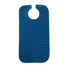 Suprima 5572 - Ess-Schürze Polyester, mit Druckknöpfen blau gemustert 50x90cm