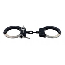 HIATT / SAFARILAND - Model 2010 / 8112 zweifarbig vernickelt schwarz Standard Handfesseln Handschellen Kette 