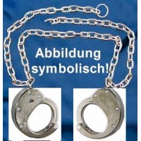CLEJUSO - BF/13 Bauchfessel Bauchkette Handschellen Nr.13 seitlich vernickelt