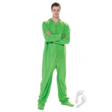 Fleece - Schlafoverall Jumpsuit Einteiler grün EMERALD GREEN