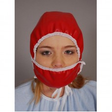OG 10032 - Haube mit Mundschutz OP-Haube Krankenschwester Plastik Regenhaube Mütze - DANIEL