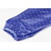 PVC Plastik - Mantel Regenmantel Damen QA9015NATB transparent mit blaue Punkte XXXL