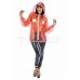 KF PVC Plastik - Jacke Regenjacke 70er-Style Damen JA17 JELLY COAT 